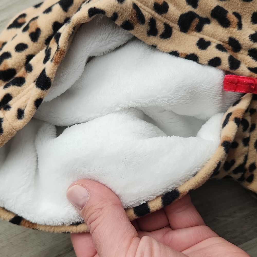 Carter's Baby Girl Leopard Footless One Piece - Picture 7 of 7